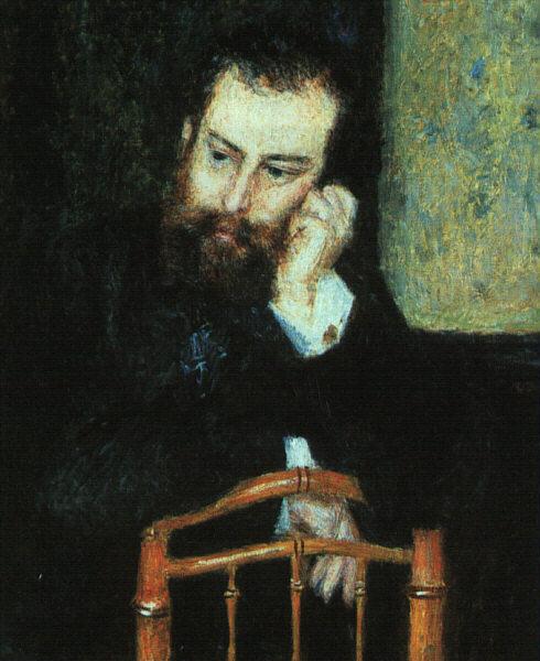 Pierre Renoir Portrait of Alfred Sisley oil painting image